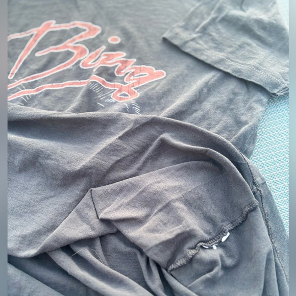 Anine Bing Walker Panther Cat Organic Cotton Distressed Vintage Charcoal Tee - Picture 5 of 9